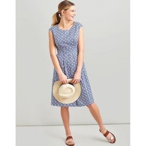 Joules Katalina Blue Floral A-Line Dress US 2